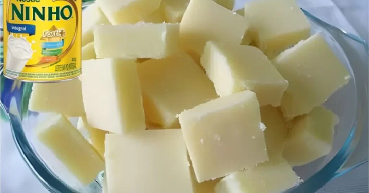 Docinho de leite Ninho fácil feito 3 ingredientes fica pronto em 15