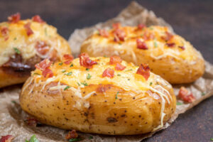 Batata recheada na air fryer