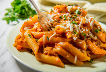 Penne com ragu