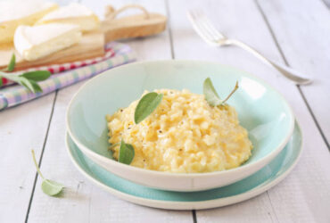 Risoto de queijo brie