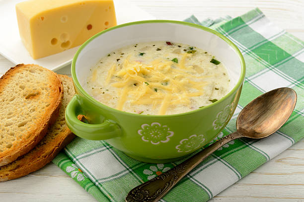 Sopa de batata com queijo
