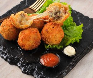 Bolinho de sardinha com queijo, prático, econômico e delicioso