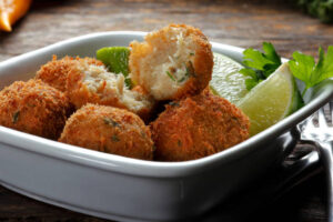 Delicioso croquete de bacalhau para a páscoa. Aprenda a receita