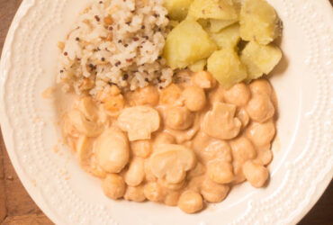 Strogonoff saudável de grão de bico, experimente essa receita