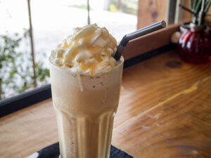 Milkshake de caramelo salgado. Você nunca provou nada igual