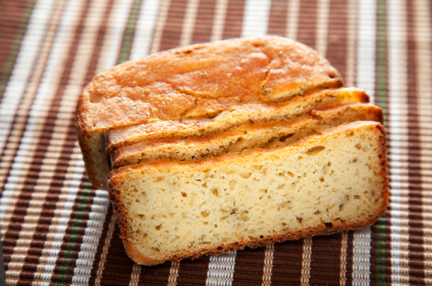 Pão de arroz cru, um pão saudável e sem glúten