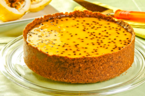 Torta de Maracujá com Mousse de Liquidificador – Vai te surpreender