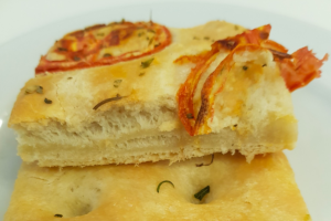 Focaccia saborosa e simples