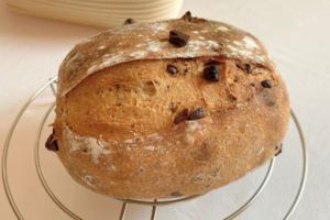 Pão com gotas de chocolate de fermentação Longa: Uma arte da panificação