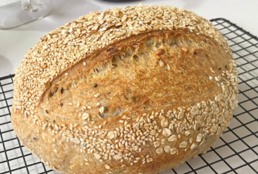 Delicioso pão multigrãos de fermentação natural: Aprenda a fazer esta maravilha