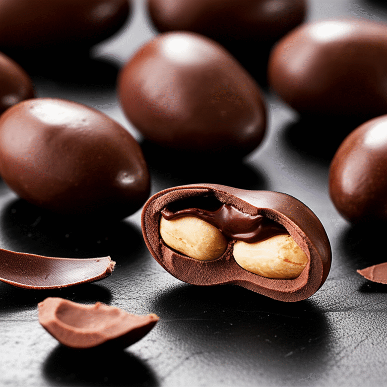 Amendoim Crocante com Chocolate Caseiro