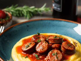 Polenta Cremosa com Ragu de Linguiça: Receita Italiana Reconfortante