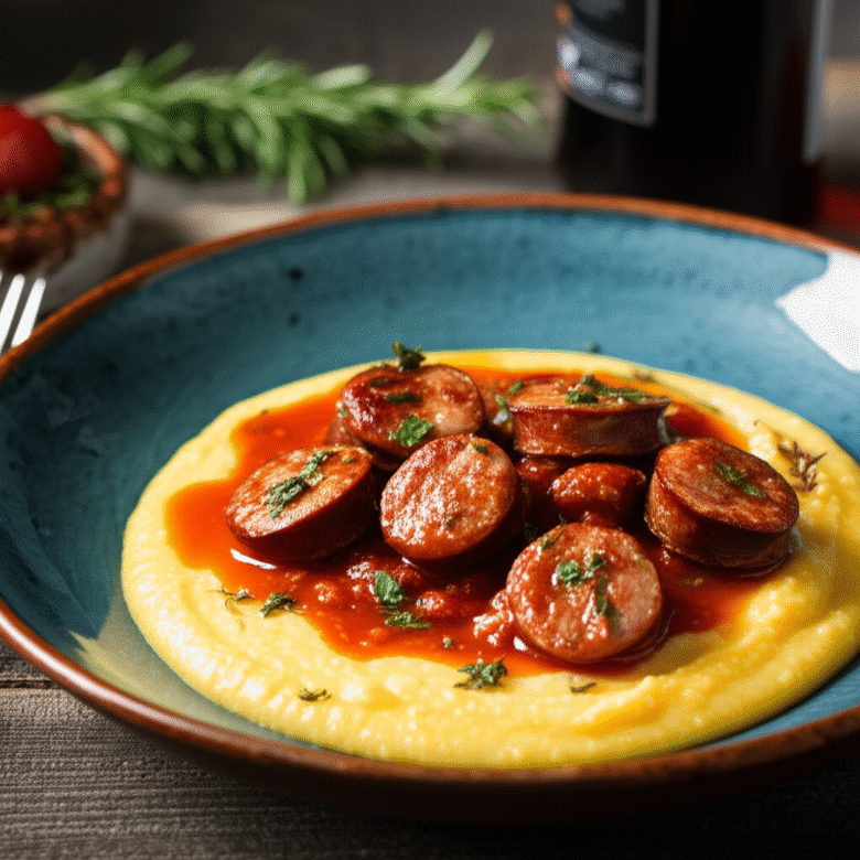 Polenta Cremosa com Ragu de Linguiça: Receita Italiana Reconfortante