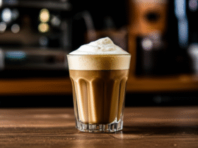 Café Cremoso de Cafeteria Econômico