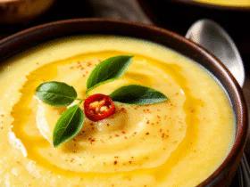 Sopa de Mandioca Cremosa e Reconfortante
