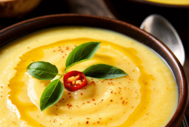 Sopa de Mandioca Cremosa e Reconfortante