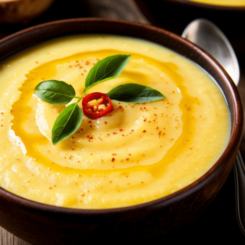 Sopa de Mandioca Cremosa e Reconfortante