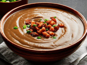 Caldo de Feijão com Bacon Cremoso e Saboroso