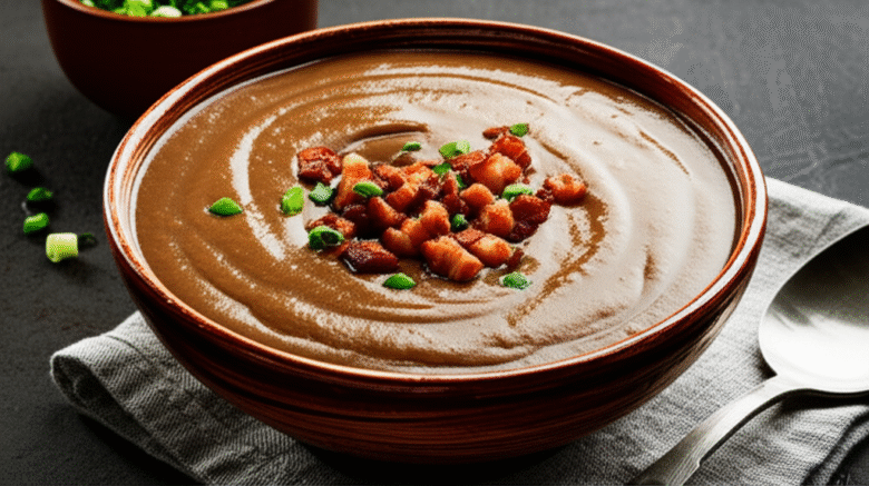 Caldo de Feijão com Bacon Cremoso e Saboroso