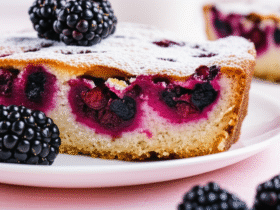 Delicioso Bolo de Amora Caseiro