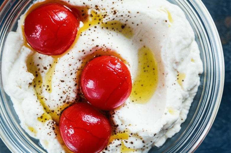 Pastinha Cremosa de Ricota com Tomate Assado
