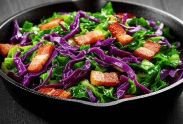 Couve com Repolho e Bacon: Receita de Restaurante