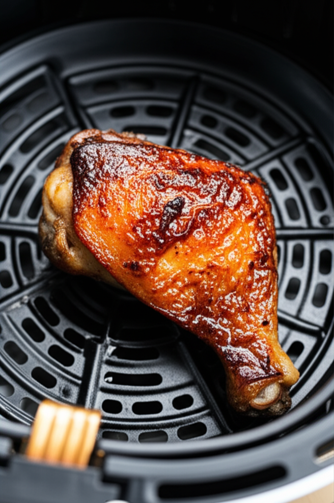 Sobrecoxa Assada na Airfryer: Suculenta e Crocante