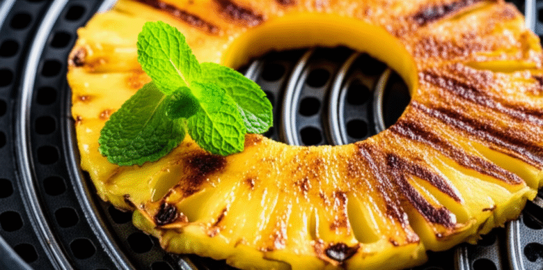 Abacaxi Grelhado com Canela e Hortelã na Airfryer: Uma Delícia Saudável