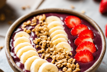 Açaí na Tigela Cremoso e Energético