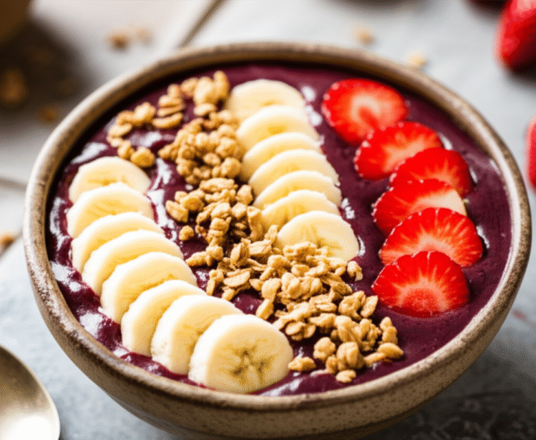 Açaí na Tigela Cremoso e Energético