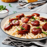 Arroz com Calabresa Cremoso e Saboroso