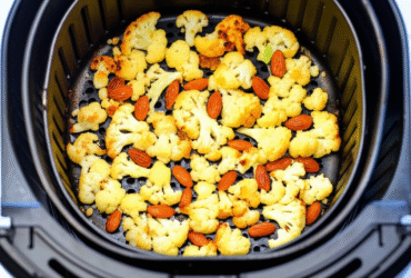 Arroz de Couve-Flor com Amêndoas Crocantes na Airfryer