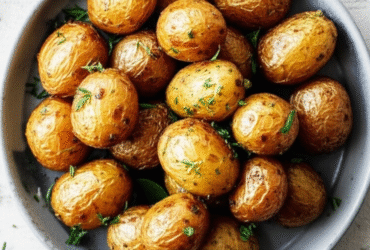Batata Bolinha ao Murro com Ervas na Airfryer
