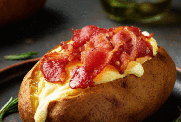 Batata Recheada com Bacon Cremosa e Deliciosa