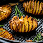 Batatas Hasselback com Alho e Alecrim na Airfryer: Delícia Crocante e Aromática