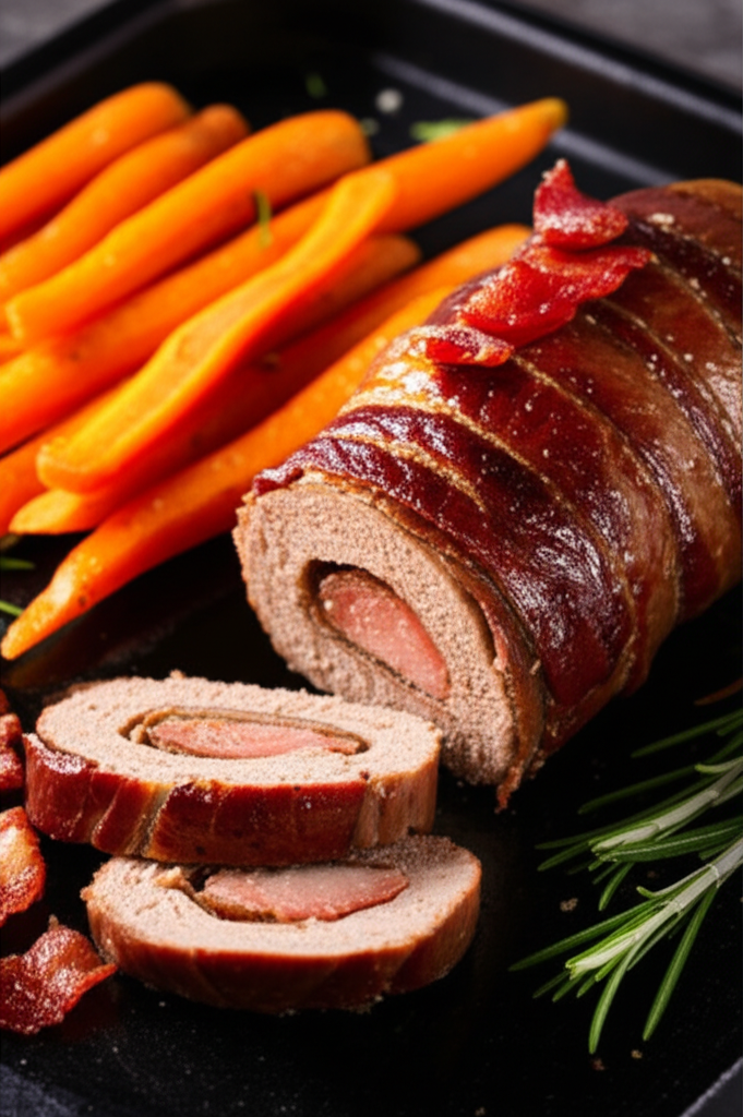Bife à Rolê com Cenoura e Bacon Crocante na Airfryer