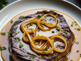 Bife com Molho de Cebola Cremoso: Receita Clássica e Deliciosa