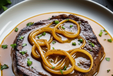 Bife com Molho de Cebola Cremoso: Receita Clássica e Deliciosa