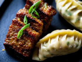 Bolinho Coreano: Mandu, Tteokgalbi e Jumeokbap