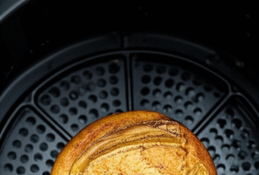 Bolinho Fit de Banana na Airfryer
