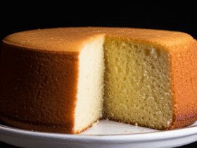 Bolo de Baunilha Fofinho