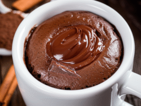 Bolo de Caneca de Chocolate Cremoso