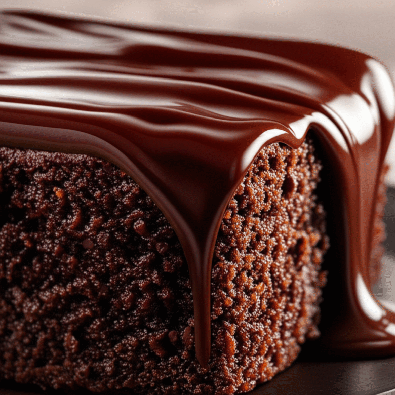 Delicioso Bolo de Cenoura com Calda de Chocolate Cremosa