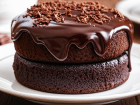 Bolo de Cenoura com Cobertura de Chocolate Cremosa
