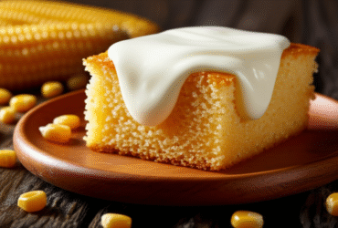 Bolo de Milho com Queijo Cremoso