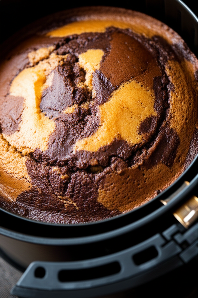 Bolo Mármore Delicioso na Airfryer