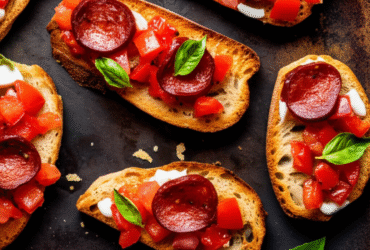 Bruschetta de Bacon e Chourição na Airfryer: Receita Rápida e Saborosa