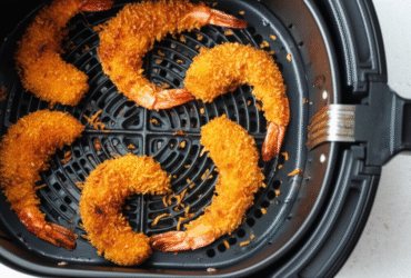 Camarões Empanados no Coco Crocante na Airfryer