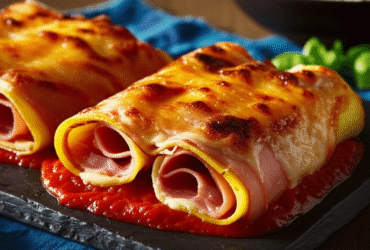 Canelone de Presunto e Queijo Clássico
