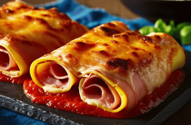 Canelone de Presunto e Queijo Clássico